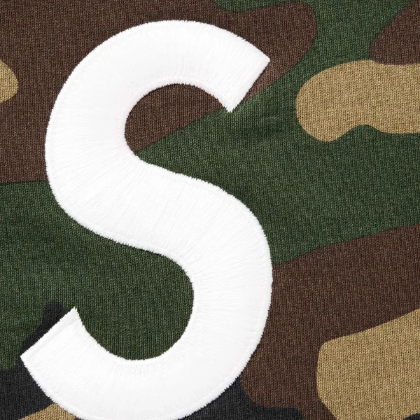 Supreme S Logo Sweatpant - Woodland Camo (front)