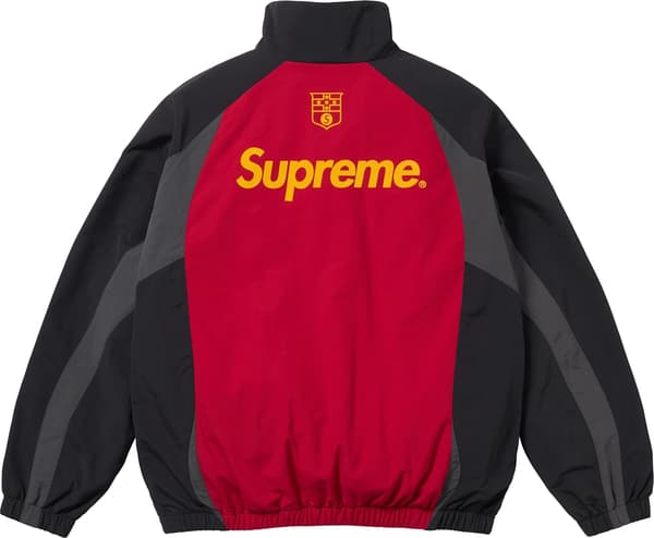 Supreme S Logo Track Jacket - Black (front)
