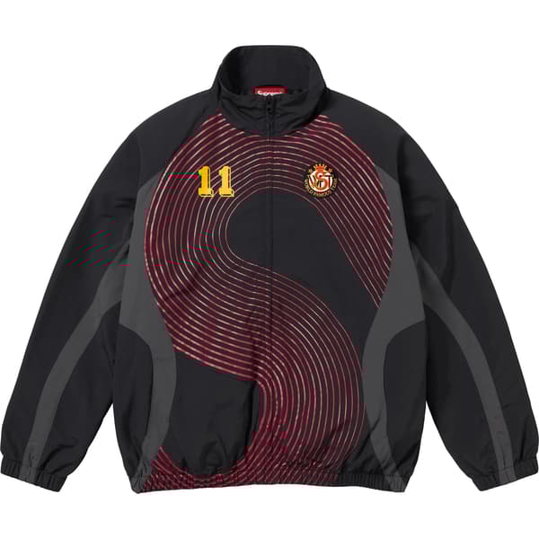 Supreme S Logo Track Jacket - Black (front)