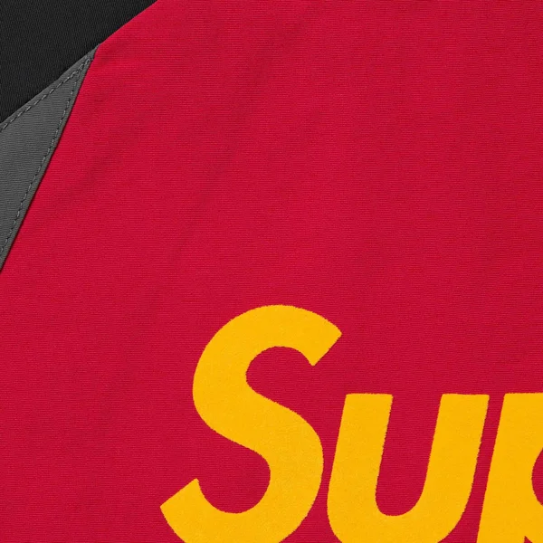 Supreme S Logo Track Jacket - Black (front)