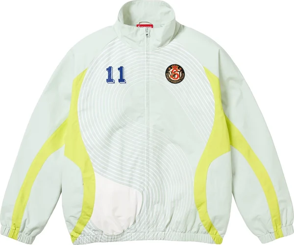Supreme S Logo Track Jacket - Light Mint (front)