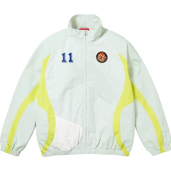 Supreme S Logo Track Jacket - Light Mint (front)