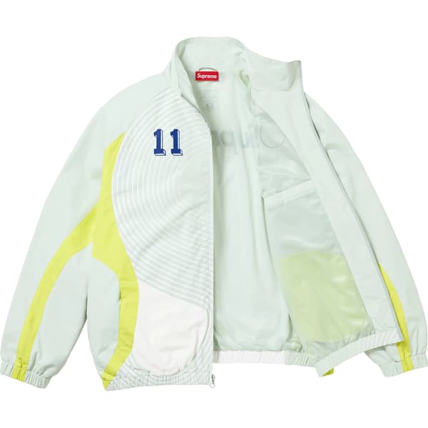 Supreme S Logo Track Jacket - Light Mint (front)