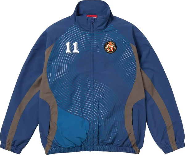 Supreme S Logo Track Jacket - Navy (front)