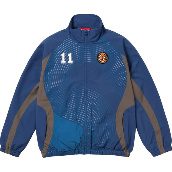 Supreme S Logo Track Jacket - Navy (front)