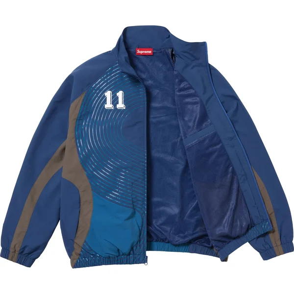 Supreme S Logo Track Jacket - Navy (front)