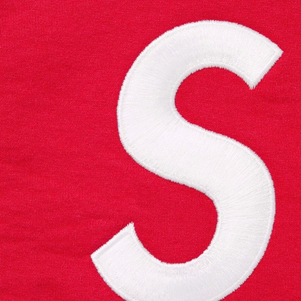 Supreme S Logo Zip Up Hooded Sweatshirt - Red (front)
