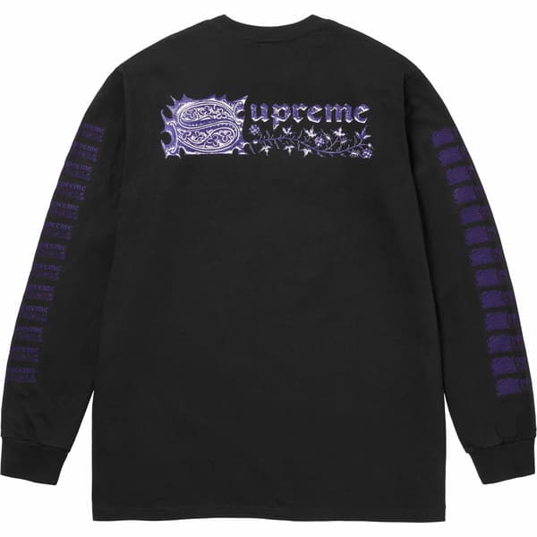 Supreme Saint Sebastian L/S Tee - Black (front)