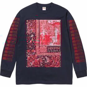 Supreme Saint Sebastian L/S Tee Navy