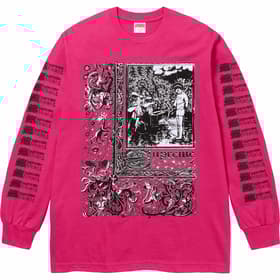 Supreme Saint Sebastian L/S Tee Pink