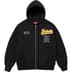 Supreme Salvation Zip Up Hooded Sweatshirt - Black (front)