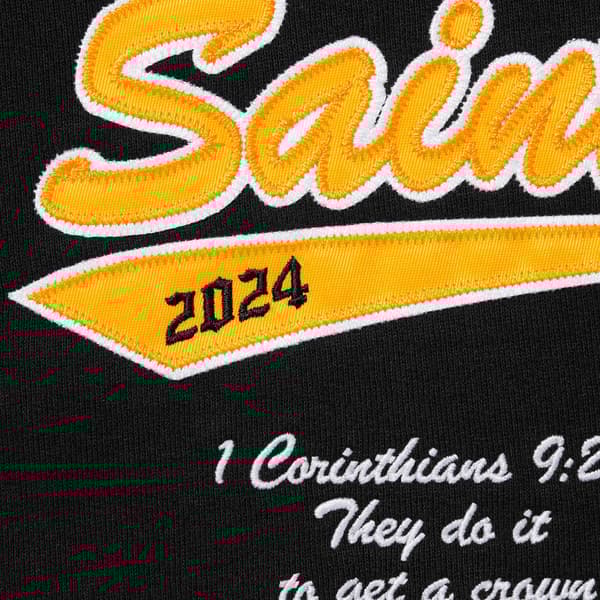 Supreme Salvation Zip Up Hooded Sweatshirt - Black (front)