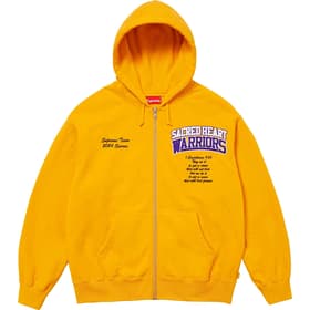 Supreme Salvation Zip Up Hooded Sweatshirt Gold