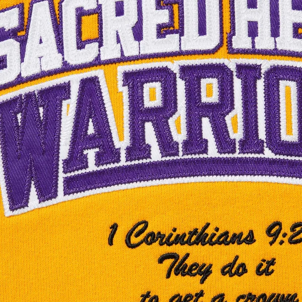 Supreme Salvation Zip Up Hooded Sweatshirt - Gold (front)