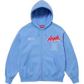 Supreme Salvation Zip Up Hooded Sweatshirt Light Blue