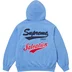 Supreme Salvation Zip Up Hooded Sweatshirt - Light Blue (front)