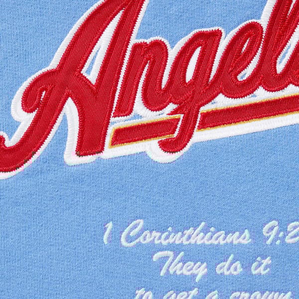 Supreme Salvation Zip Up Hooded Sweatshirt - Light Blue (front)