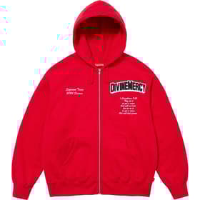 Supreme Salvation Zip Up Hooded Sweatshirt Red