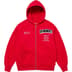 Supreme Salvation Zip Up Hooded Sweatshirt - Red (front)