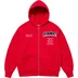 Supreme Salvation Zip Up Hooded Sweatshirt - Red (front)