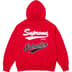Supreme Salvation Zip Up Hooded Sweatshirt - Red (front)