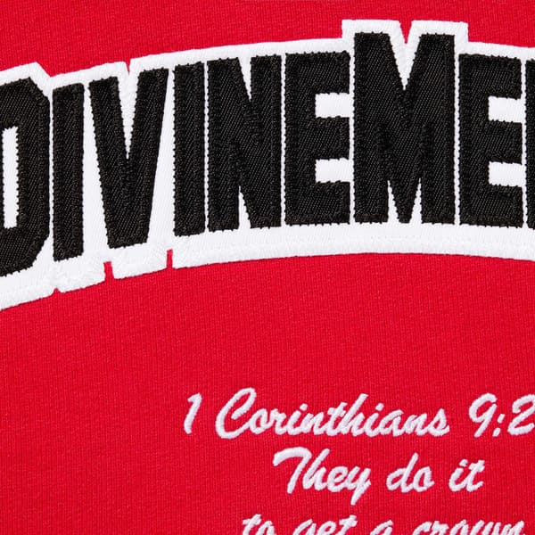 Supreme Salvation Zip Up Hooded Sweatshirt - Red (front)