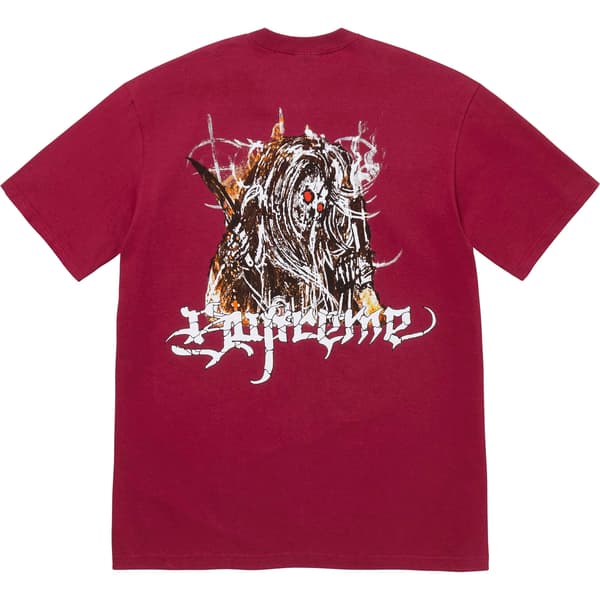 Supreme Satan Tee - Cardinal (front)