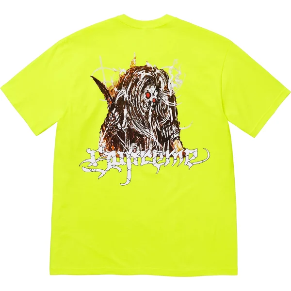 Supreme Satan Tee - Fluorescent Yellow (front)