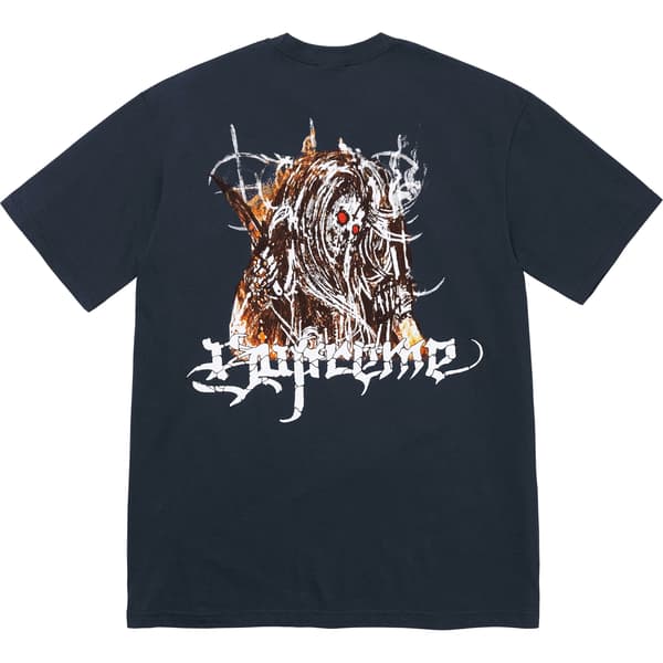 Supreme Satan Tee - Navy (front)