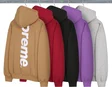 Supreme Satin Appliqué Hooded Sweatshirt