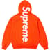 Supreme Satin Appliqué Hooded Sweatshirt - Bright Orange (front)