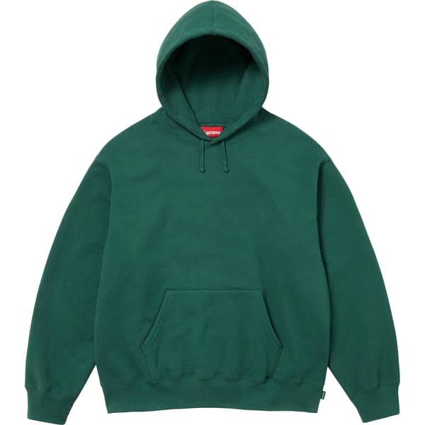 Supreme Satin Appliqué Hooded Sweatshirt - Dark Green (front)