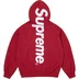 Supreme Satin Appliqué Hooded Sweatshirt - Dark Red (front)