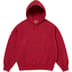 Supreme Satin Appliqué Hooded Sweatshirt - Dark Red (front)