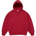Supreme Satin Appliqué Hooded Sweatshirt - Dark Red (front)