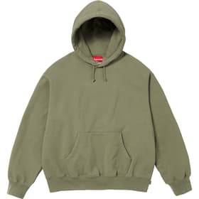 Supreme Satin Appliqué Hooded Sweatshirt Light Olive