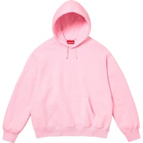Supreme Satin Appliqué Hooded Sweatshirt Light Pink