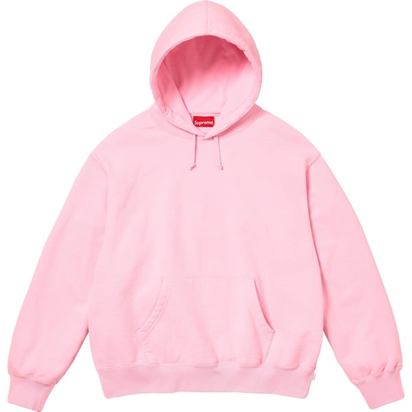 Supreme Satin Appliqué Hooded Sweatshirt - Light Pink (front)