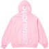 Supreme Satin Appliqué Hooded Sweatshirt - Light Pink (front)