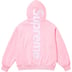 Supreme Satin Appliqué Hooded Sweatshirt - Light Pink (front)