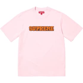 Supreme Satin Appliqué S/S Top Light Pink