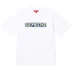 Supreme Satin Appliqué S/S Top - White (front)