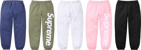 Supreme Satin Appliqué Sweatpant - Product Image