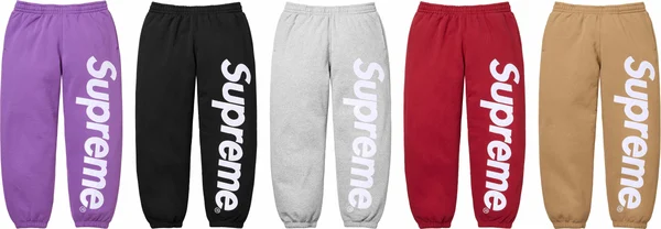 Supreme Satin Appliqué Sweatpant - Product Image