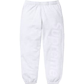 Supreme Satin Appliqué Sweatpant Ash Grey