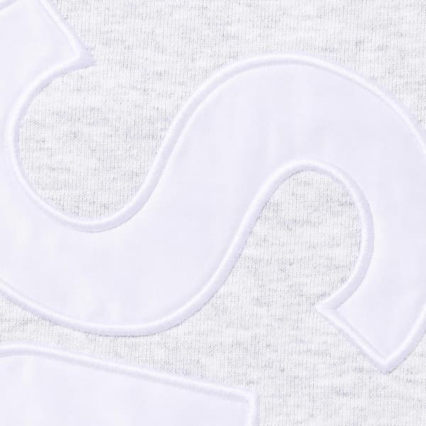 Supreme Satin Appliqué Sweatpant - Ash Grey (front)