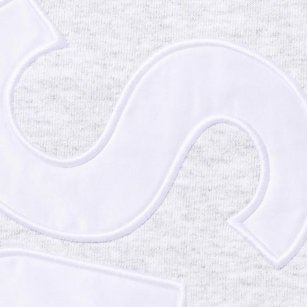 Supreme Satin Appliqué Sweatpant - Ash Grey (front)