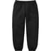 Supreme Satin Appliqué Sweatpant - Black (front)