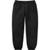 Supreme Satin Appliqué Sweatpant - Black (front)