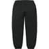 Supreme Satin Appliqué Sweatpant - Black (front)